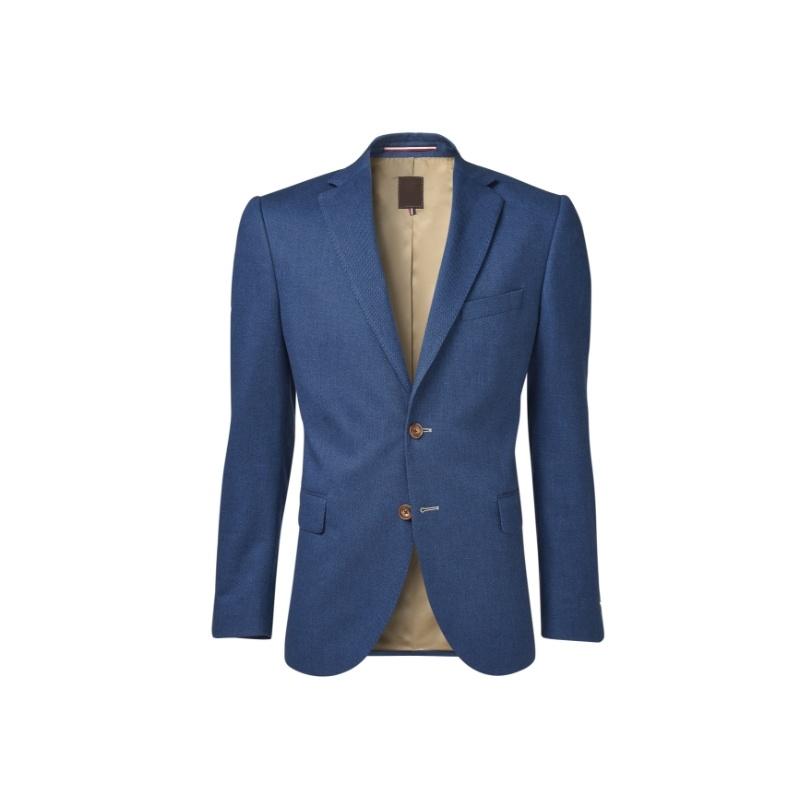 Solid Notch Lapel Single Button Long Sleeve Blazer